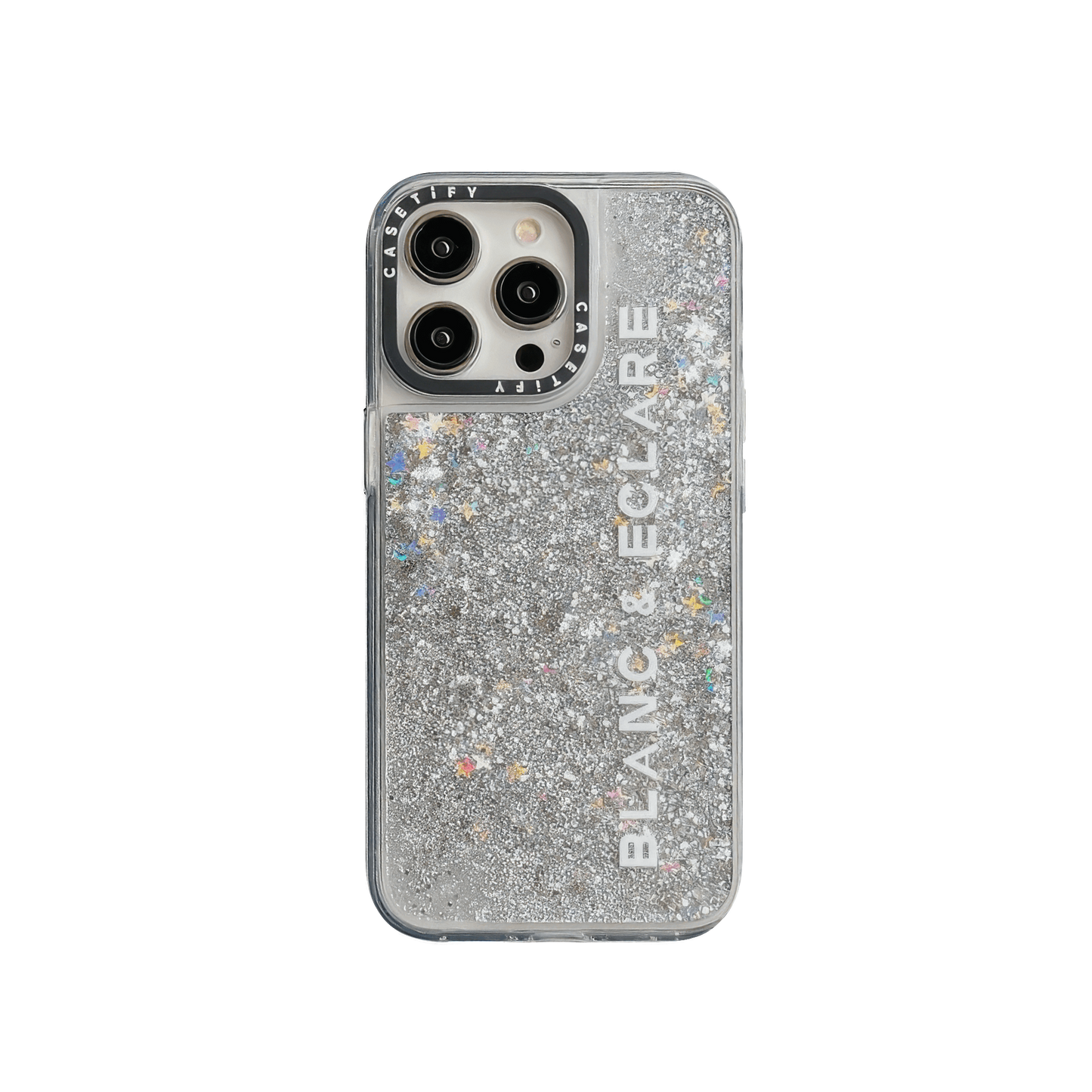 Casetify x BLANC & ECLARE Silver Glitter Case