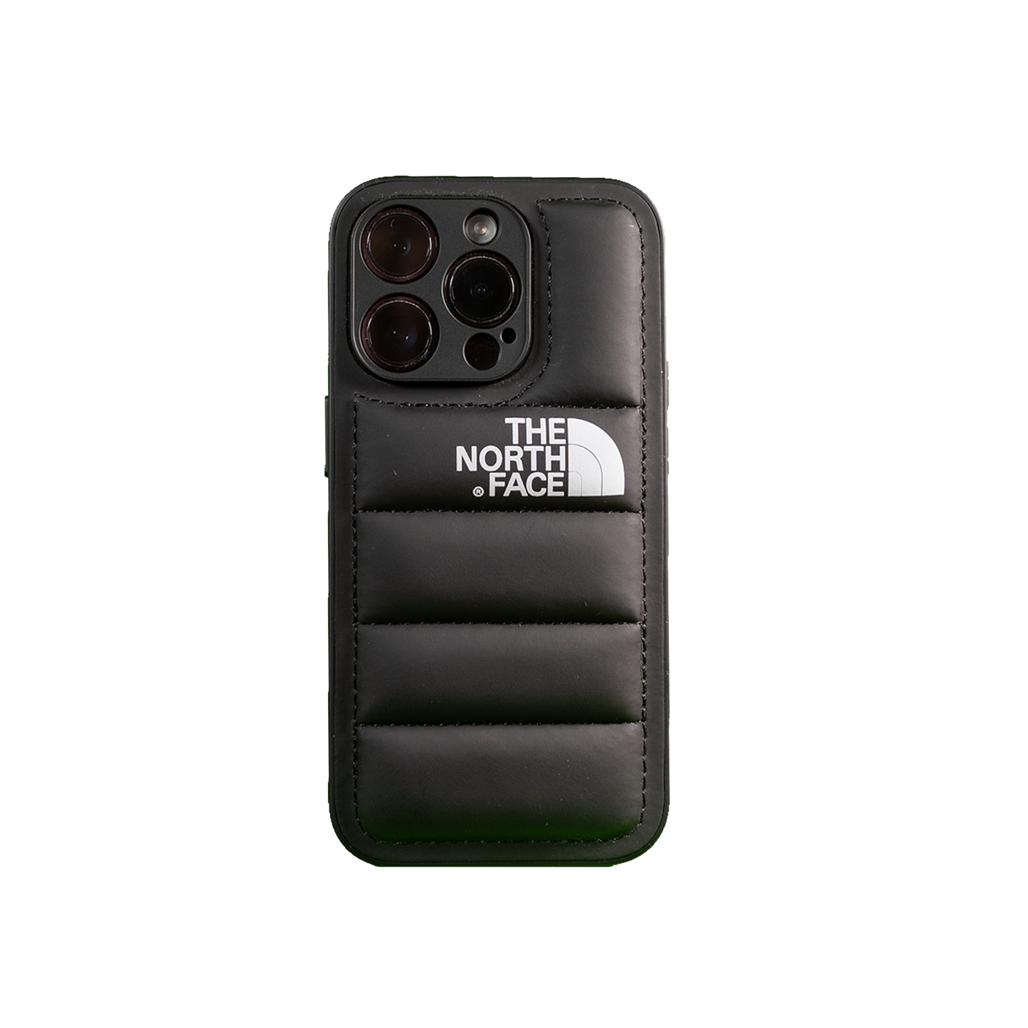 The North Face's sophisticated black phone case, ideal for the urban explorer.