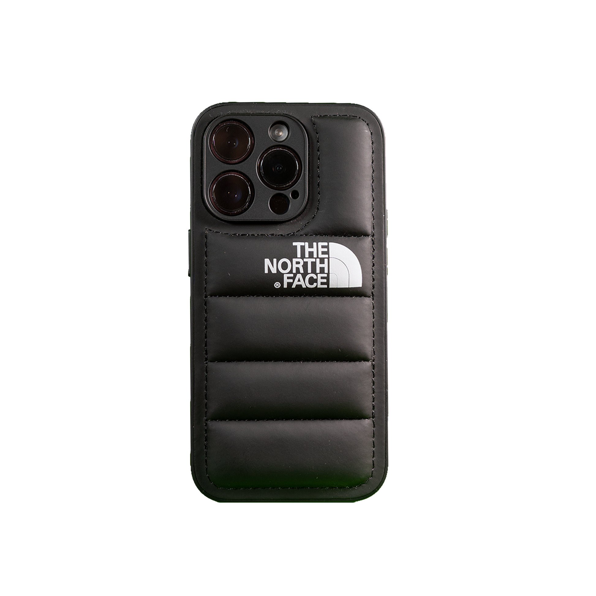 The North Face's sophisticated black phone case, ideal for the urban explorer.