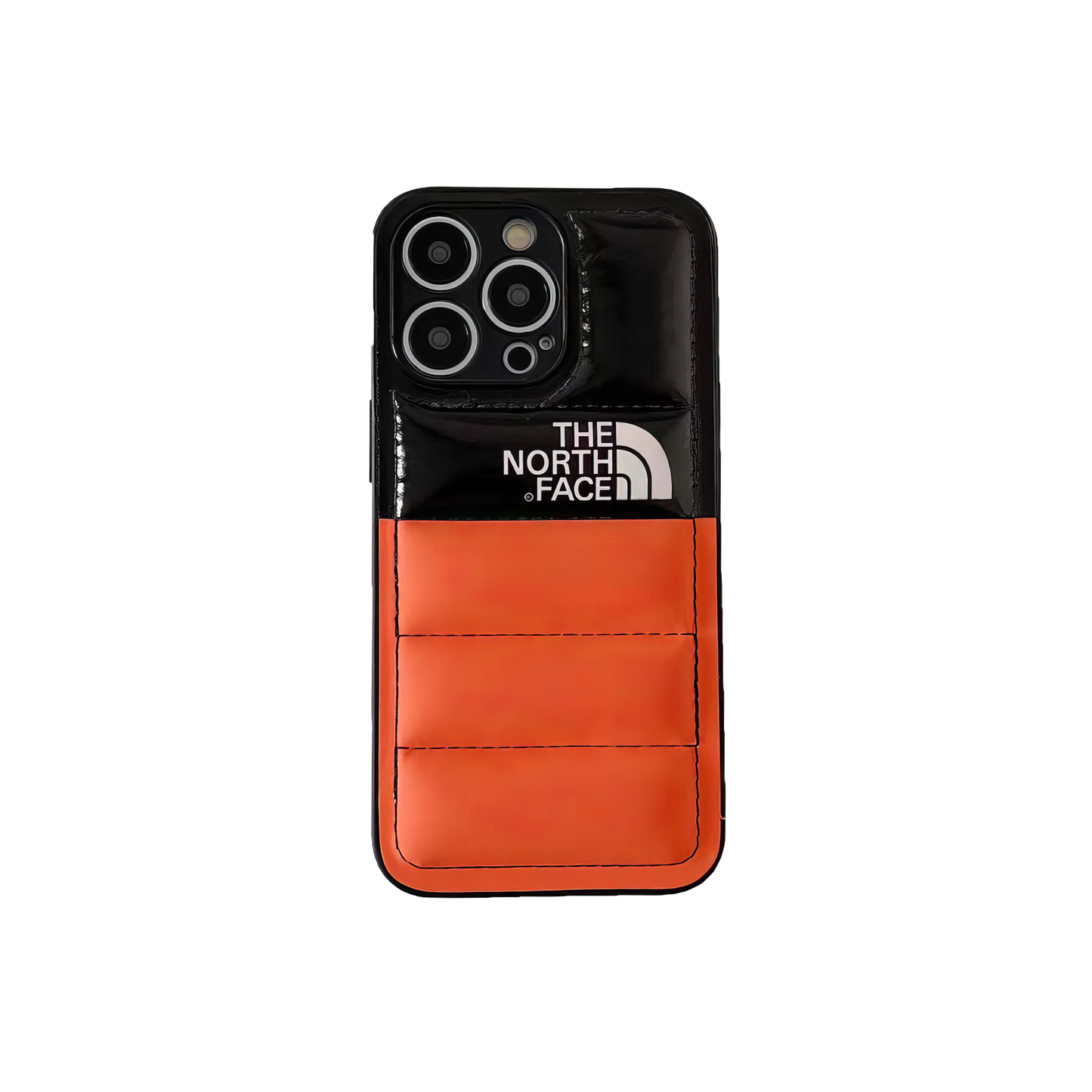 The North Face orange latex rugged smartphone case.