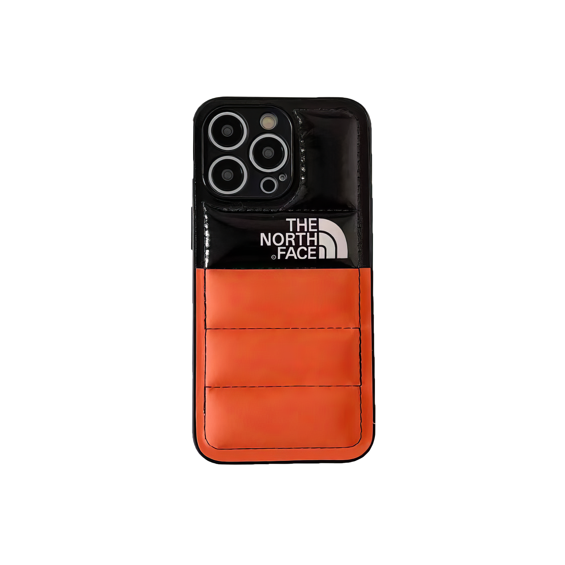 The North Face orange latex rugged smartphone case.