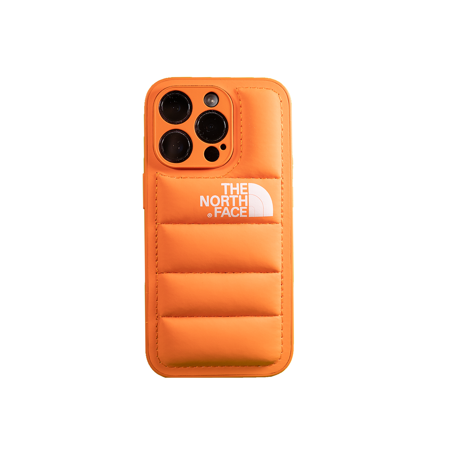 Vivid orange phone case from The North Face, providing standout protection and style.